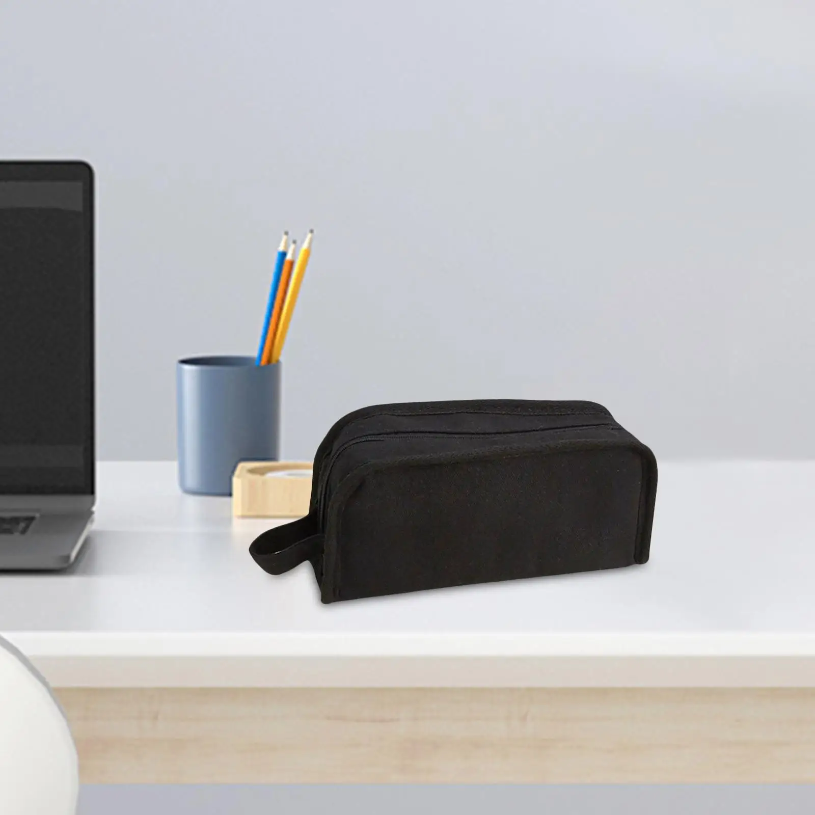 حامل قلم رصاص بسحاب وحقيبة أقلام رصاص متعددة الوظائف ومنظم قرطاسية مدمج #3