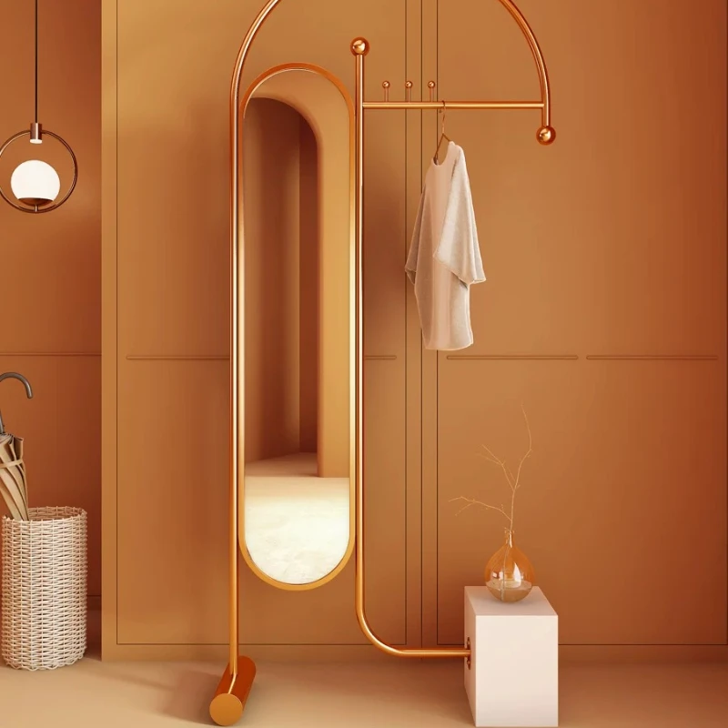 Gold Drying Clothes Rack Expandable Aesthetic Boutique Bedroom Clothing Racks Standing Modern Percheros De Pared Room Furniture