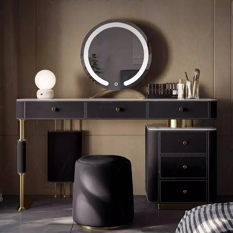 

Shelves Storage Space Vanity Desk Drawers Small Modern Adult Dressing Table Room Stuff Corner Coiffeuse De Chambre Furnitures