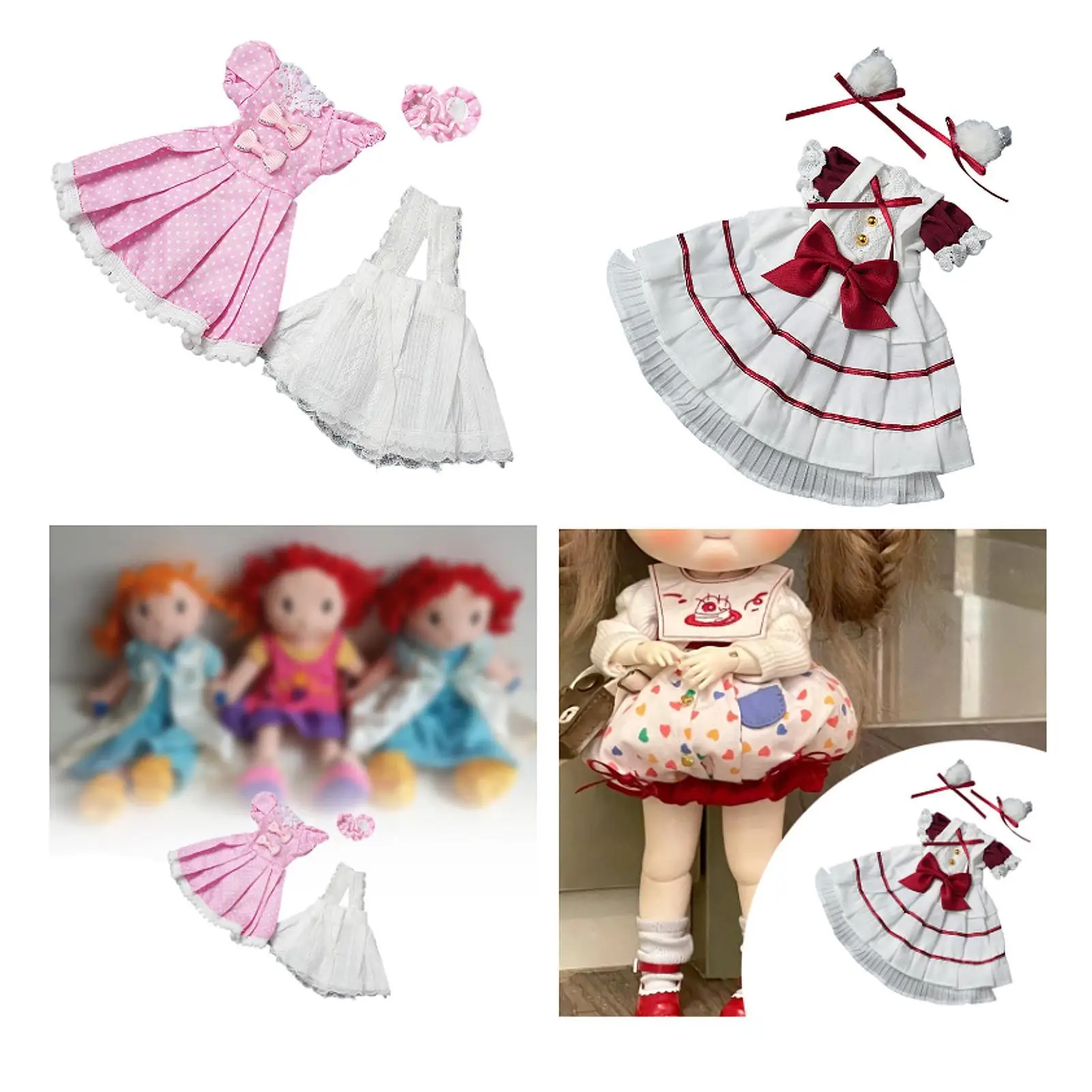 1:6 BJD anak-anak DIY, baju boneka pendidikan Cosplay 11.81 inci