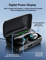 F9 TWS Wireless Earbuds 5.3  9D Stereo Sound + Digital Display  Noise-Cancelling Sports In-Ear Headset with Mic