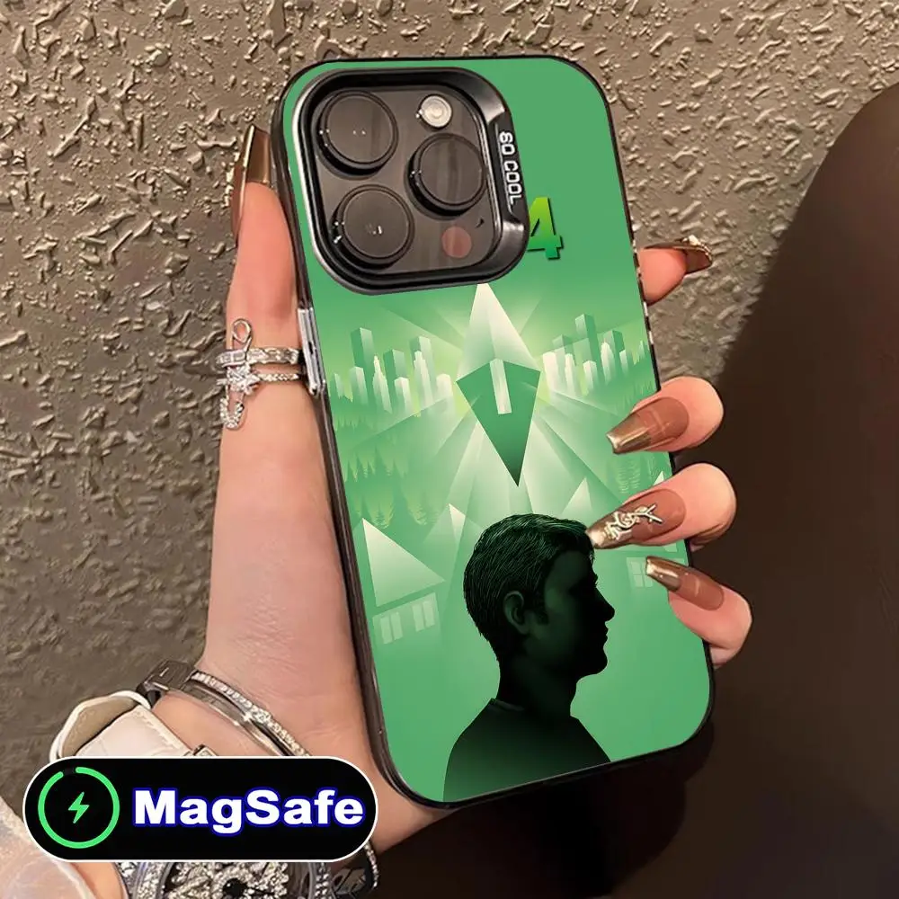 لعبة S-Sims جراب هاتف آيفون 16 15 14 13 12 11 X XR XS 8 7 Pro Max Plus MagSafe ملون جميل الهواتف المحمولة الذكية #6