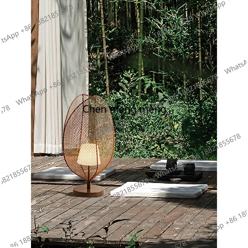 F150Outdoor waterproof floor lamp, terrace lamp, rattan lamp, atmosphere, homestay decoration landscape garden lamp