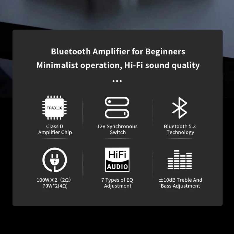NUOVO SMSL AO10 Bluetooth HiFi Hi-Res Decoder DAC AMP Amplificatore di potenza Convertitore audio multifunzionale per la musica dell'auto domestica