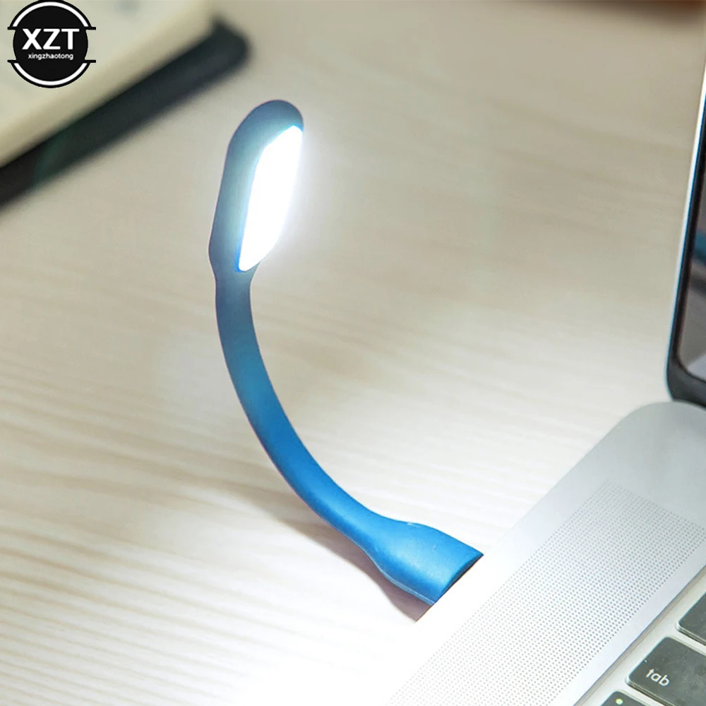 Recarregável Mini Portátil USB LED Light, Bendable Bedside Lamp, Decoração Notebook, Treasure Table, Painço, Nightlight