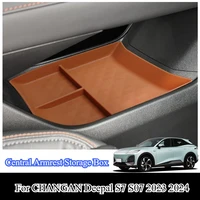 Para CHANGAN Deepal S7 S07 2023 2024 compartimento de almacenamiento para reposabrazos Central de coche organizador de consola accesorios interiores debajo del asiento