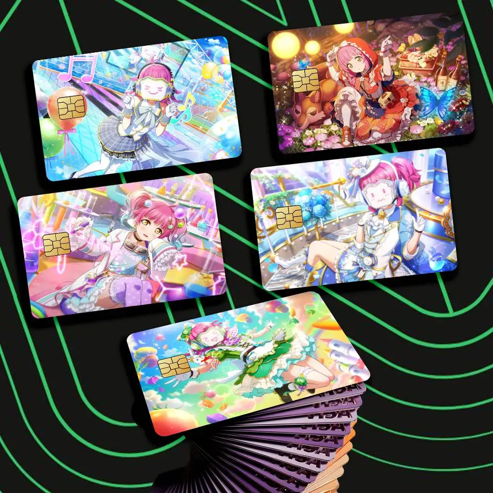 Rina-chan Board R-Rina Tennoji Card Stickers for Bank Access Protective Waterproof Film Cover Sticker Gift