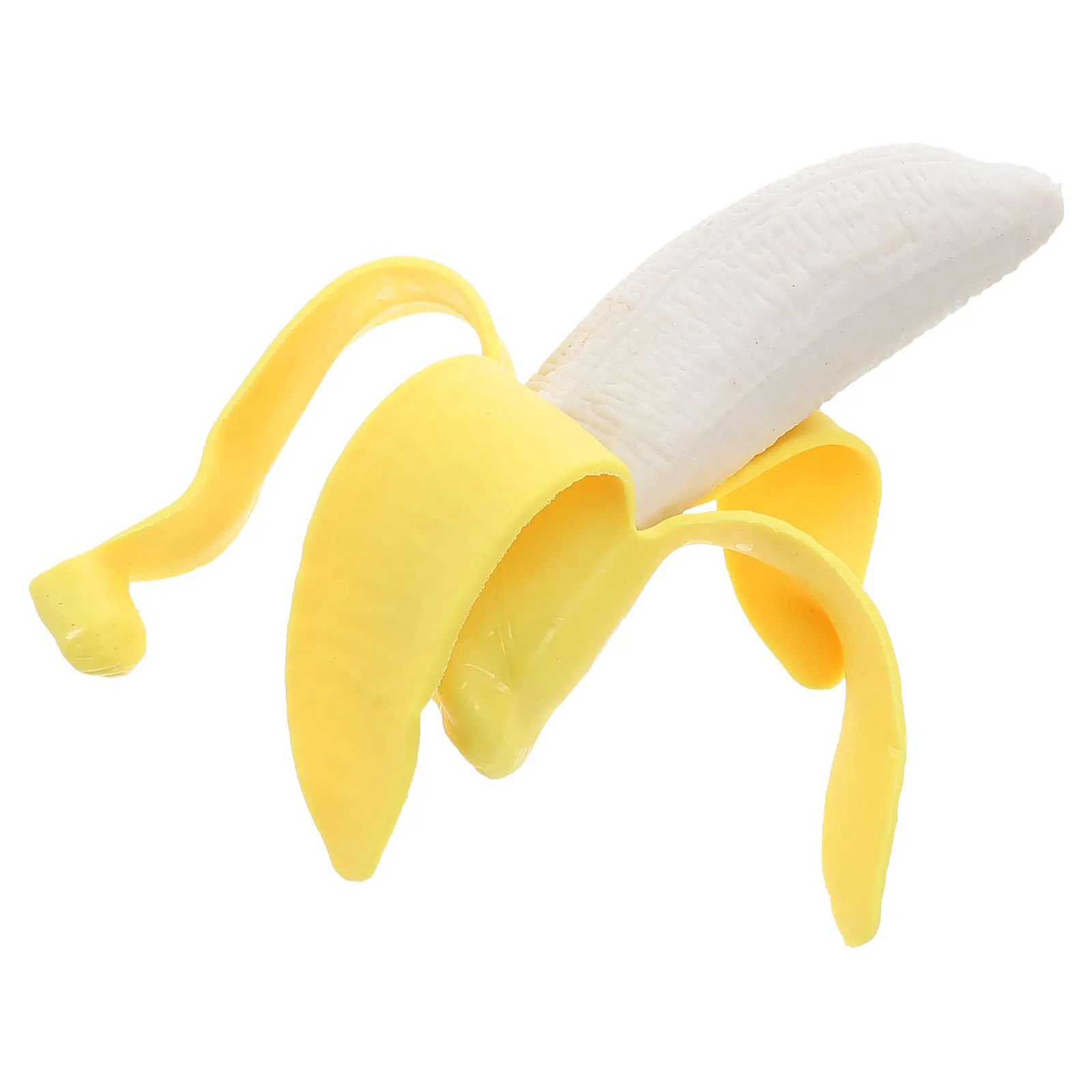 

Realistic Fake Banana Peeling Simulation Prank Prop Soft Artificial Fruit for Kitchen Party Decoration Decorative Fake Fruit
