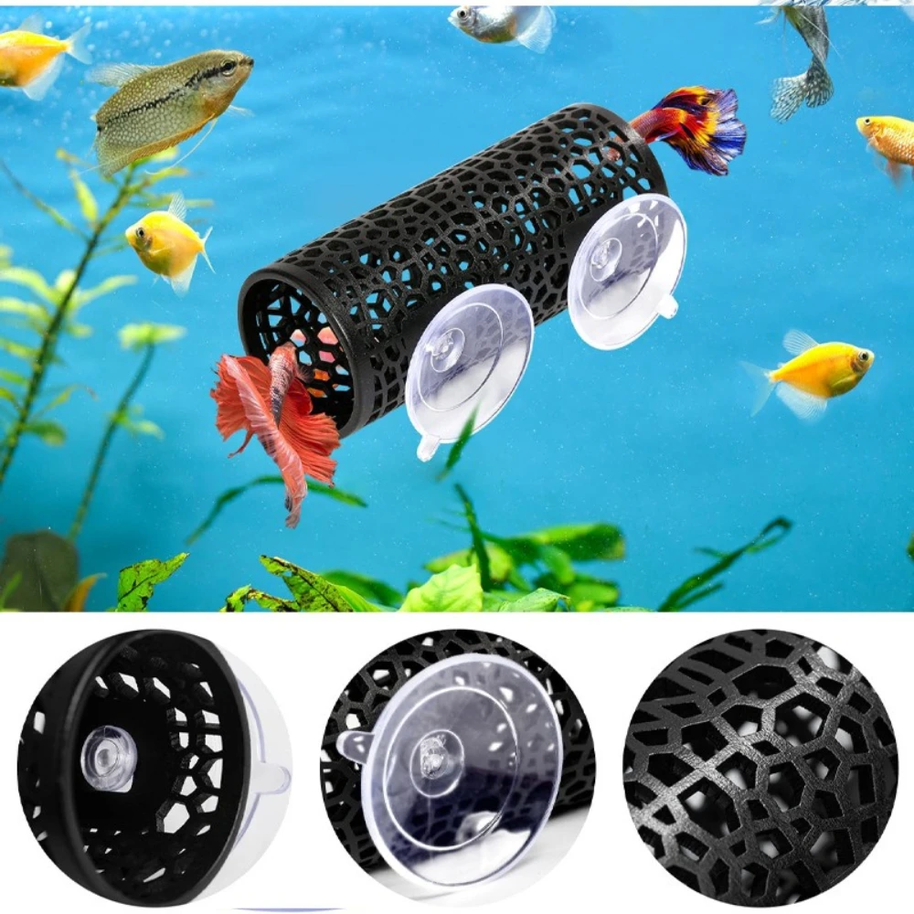 

1 2pcs Aquarium Decoration Hidden Tube Betta Fish Tunnel Plastic Toy Fish Tank Decoration Fish Shrimp Habitat Toy Aquarium
