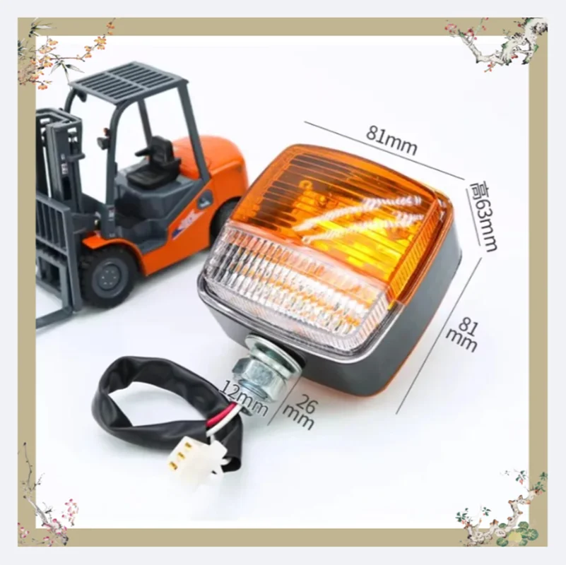 Bild 3: Doppelseitiger Blinker Bremslicht Vorderes Hauptlicht 12V-80V LED Gabelstapler-Warnleuchte