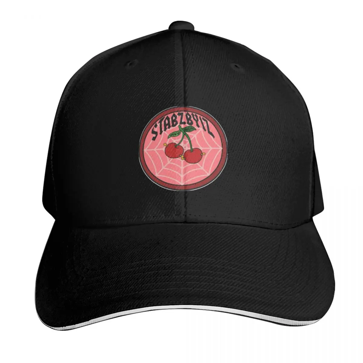pierced cherries Baseball Cap Contrast Two Tone Brim Snapback Flat Bill Strapback Dad Hat