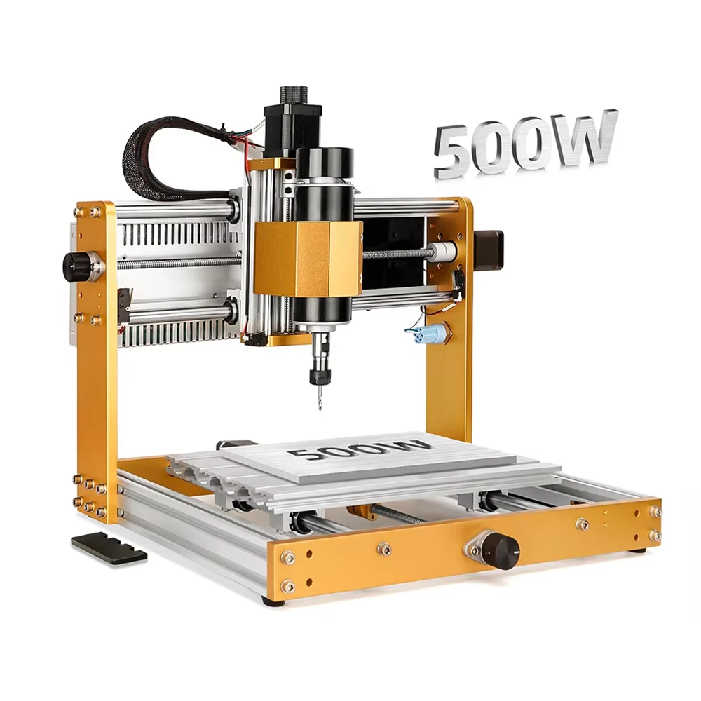 อัพเกรด CNC 3018Plus 500W ชุดโฟกัสคงที่เลเซอร์แกะสลัก DIY 3 แกนเครื่องกัด PBC ไม้ Router สําหรับโลหะ