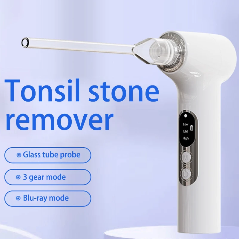 Electric Tonsil Stone Remover Tonsil Stone Removal Kit Vacuum With Irrigation Syringe Instant Suction Tonsil Stone Removal