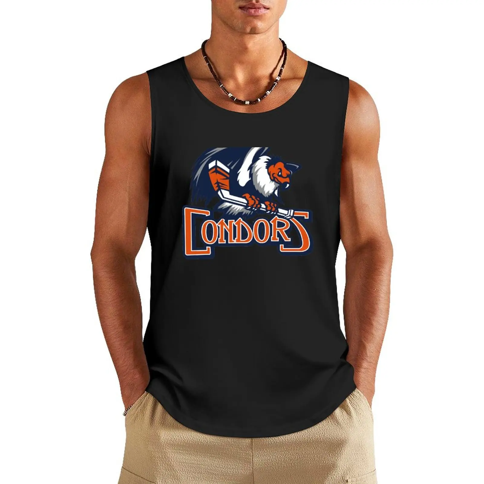 The Condors, Bakersfield Tank Top sleeveless man shirts Top Man summer clothes Men's sports t-shirt