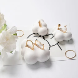 Gypsum Cloud Slotted Ring Support  Jewelry Display Stand Rings Earrings Storage Display Shooting Props