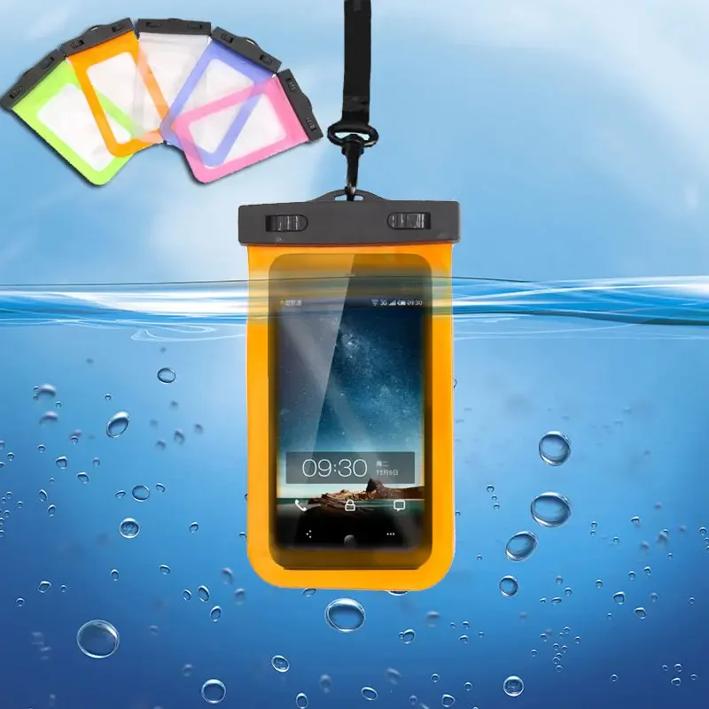 Waterproof Underwater Pouch Dry Bag Case Cover For iPhone Cell Phone Touchscreen smartphone colorful River Tracing bags