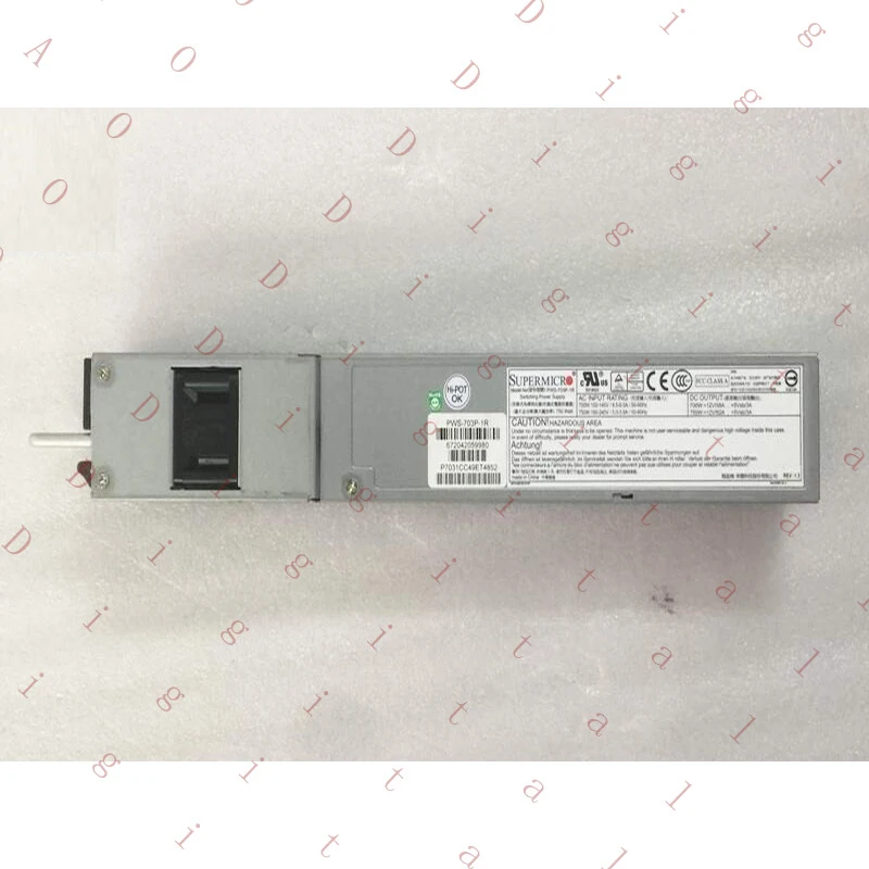 WW 750W Server Power Supply For Supermicro PWS-703P-1R