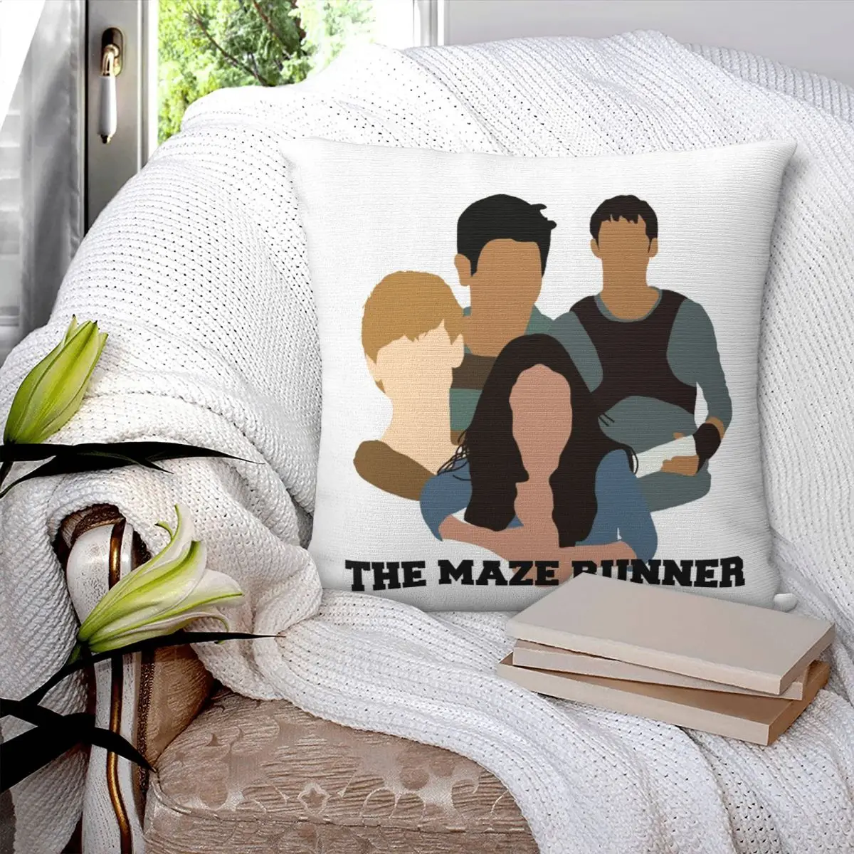 

Квадратная наволочка The Maze Runner 1, наволочка из полиэстера, декоративная удобная подушка на молнии для дома, гостиной