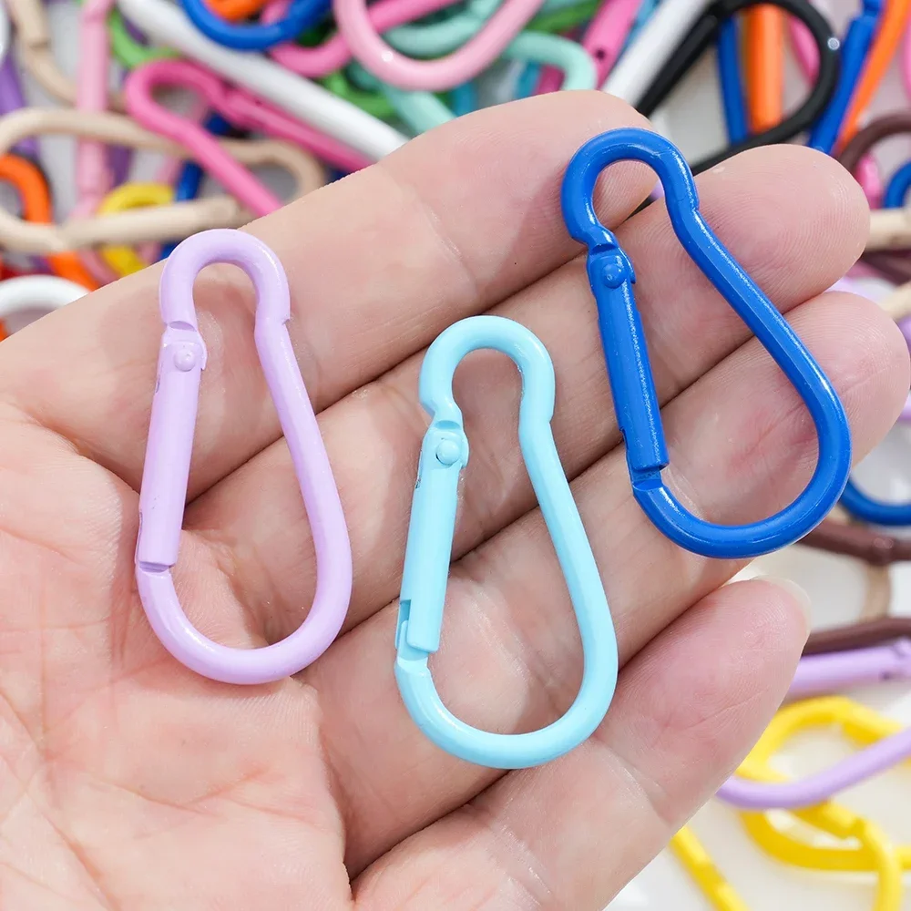 Metal Carabiner Spring Clips Hook Keychain Buckle Mountaineering Hook Climbing Sports for Handbag Accessories Bag Backpack