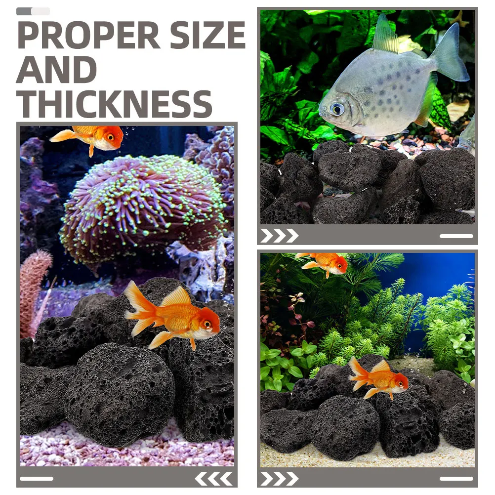 

1 Bag Aquarium Volcanic Rocks Natural Porous Stones Fish Tank Plant Decoration Bonsai Landscaping Perlite for Plant