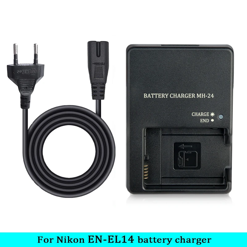 EN-EL14 ENEL14 Camera Battery Charger replace MH-24 MH24 For Nikon D5600 D5500 D5300 D5200 D5100 P7100 P7700 P7800 D3100 D3200