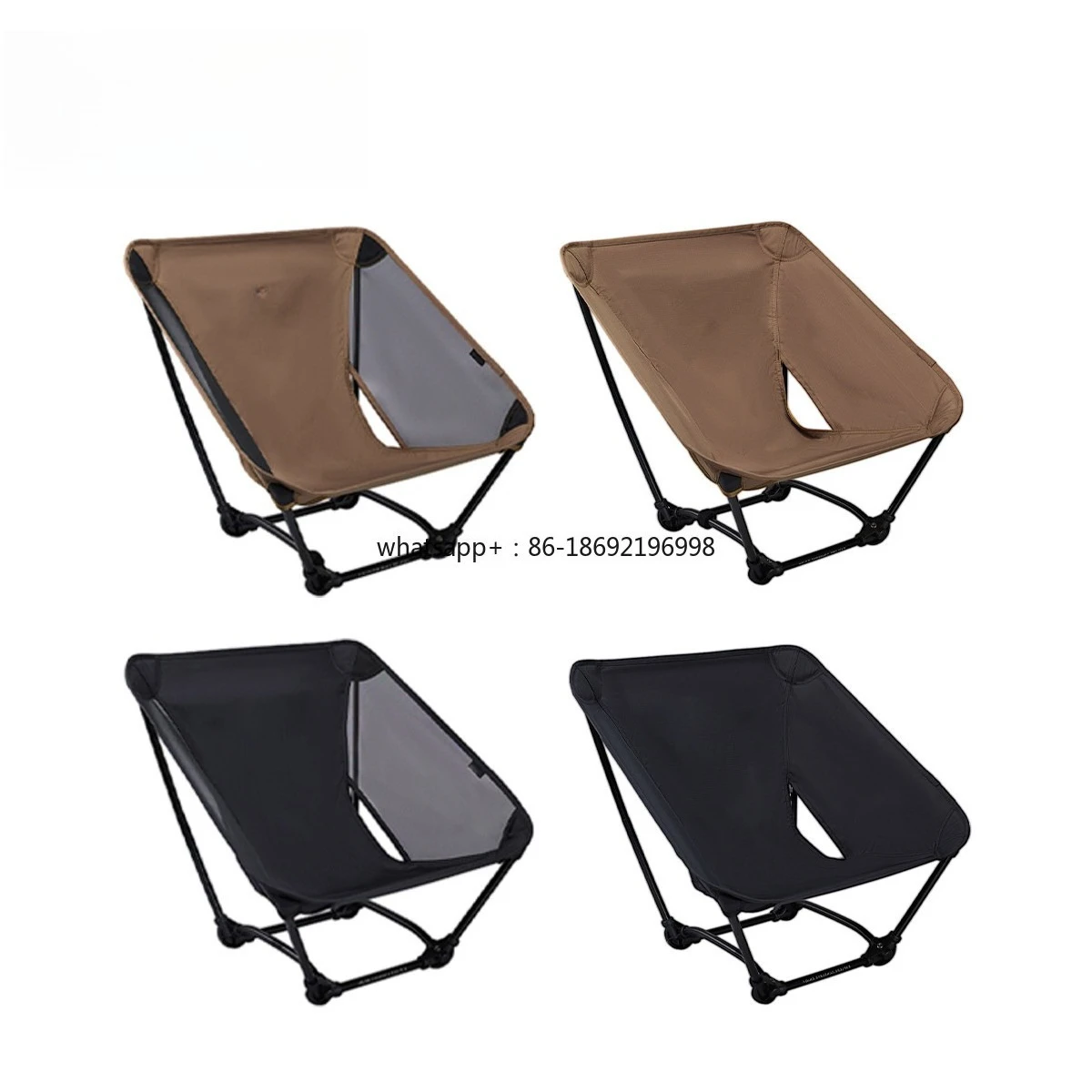 Hiking, Camping Moon Chair SOLO Lightweight Ground Chair Ultra Light Outdoor Folding Four-legged Chair