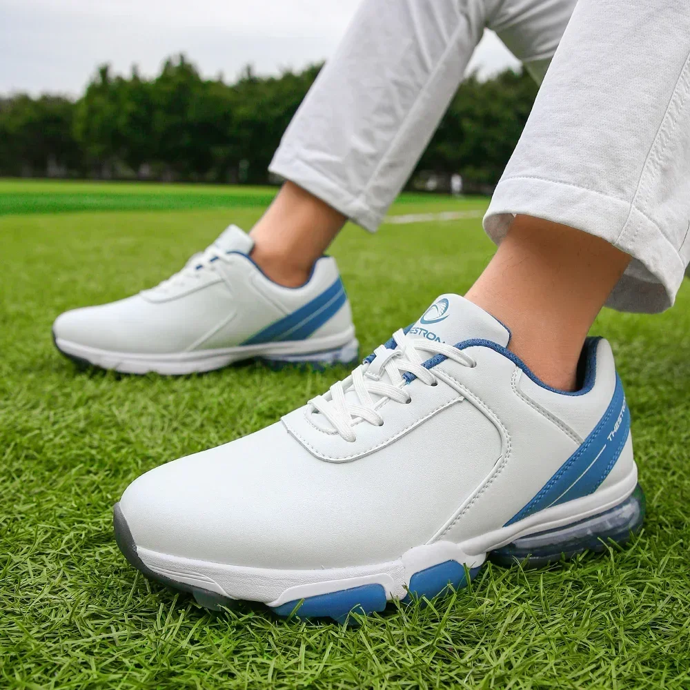 Men Spikes Golf Shoes Luxury Golf Wears for Men Golfers Footwears Anti Slip Walking Sneakers