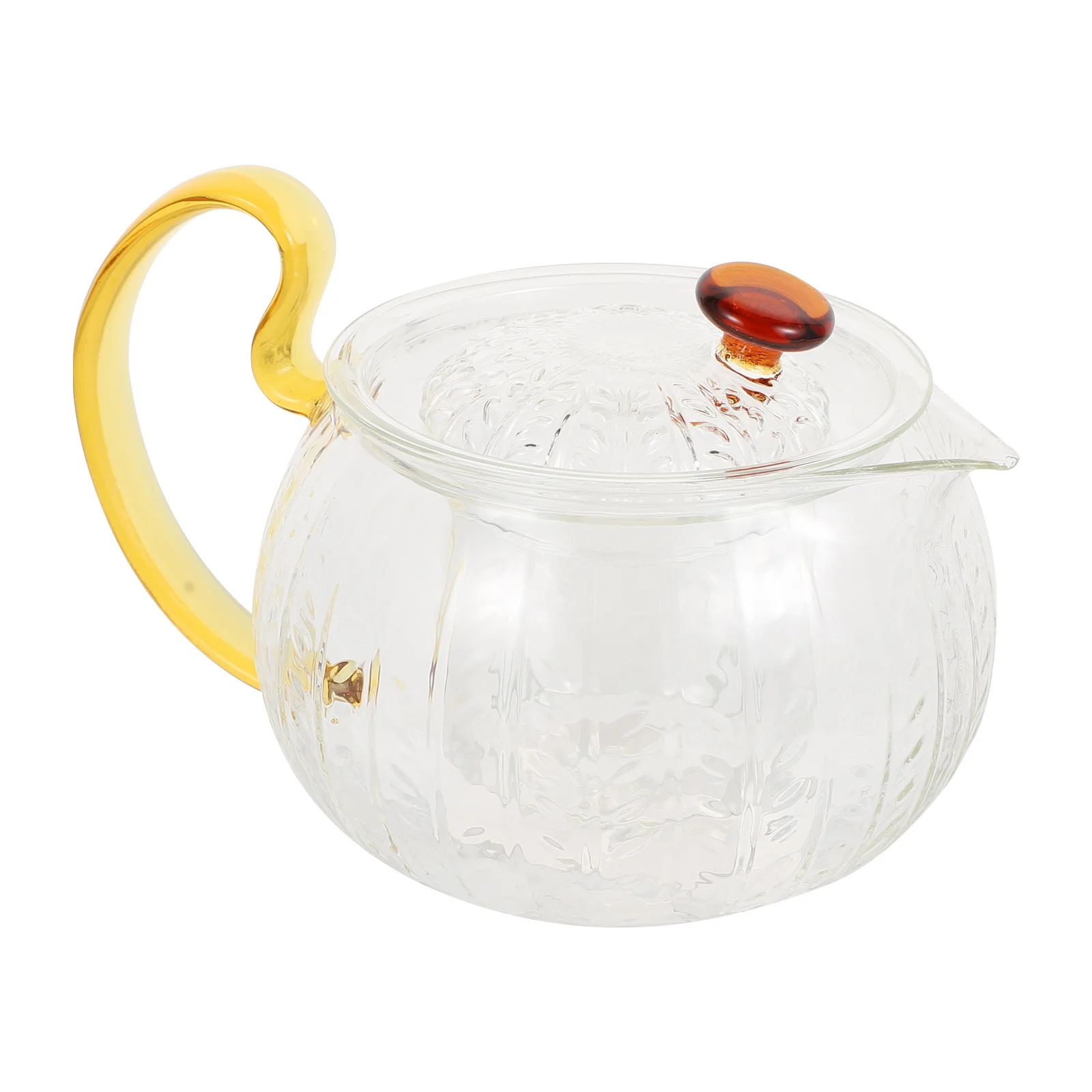 

1Pcs Heat Resistant Glass Teapot Household Office Tea Pot Filter Infuser Practical Transparent Kettle Glass Teapot
