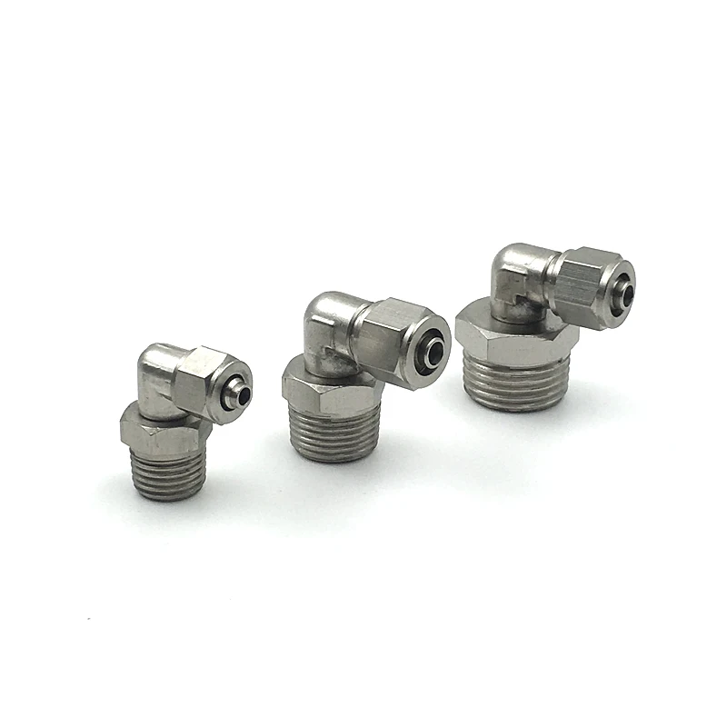 1PC 1/8" 1/4" 3/8" 1/4" Male Thread KLPL 6 8 10 12mm Dia Pipe Air Pneumatic Quick Coupler Connector