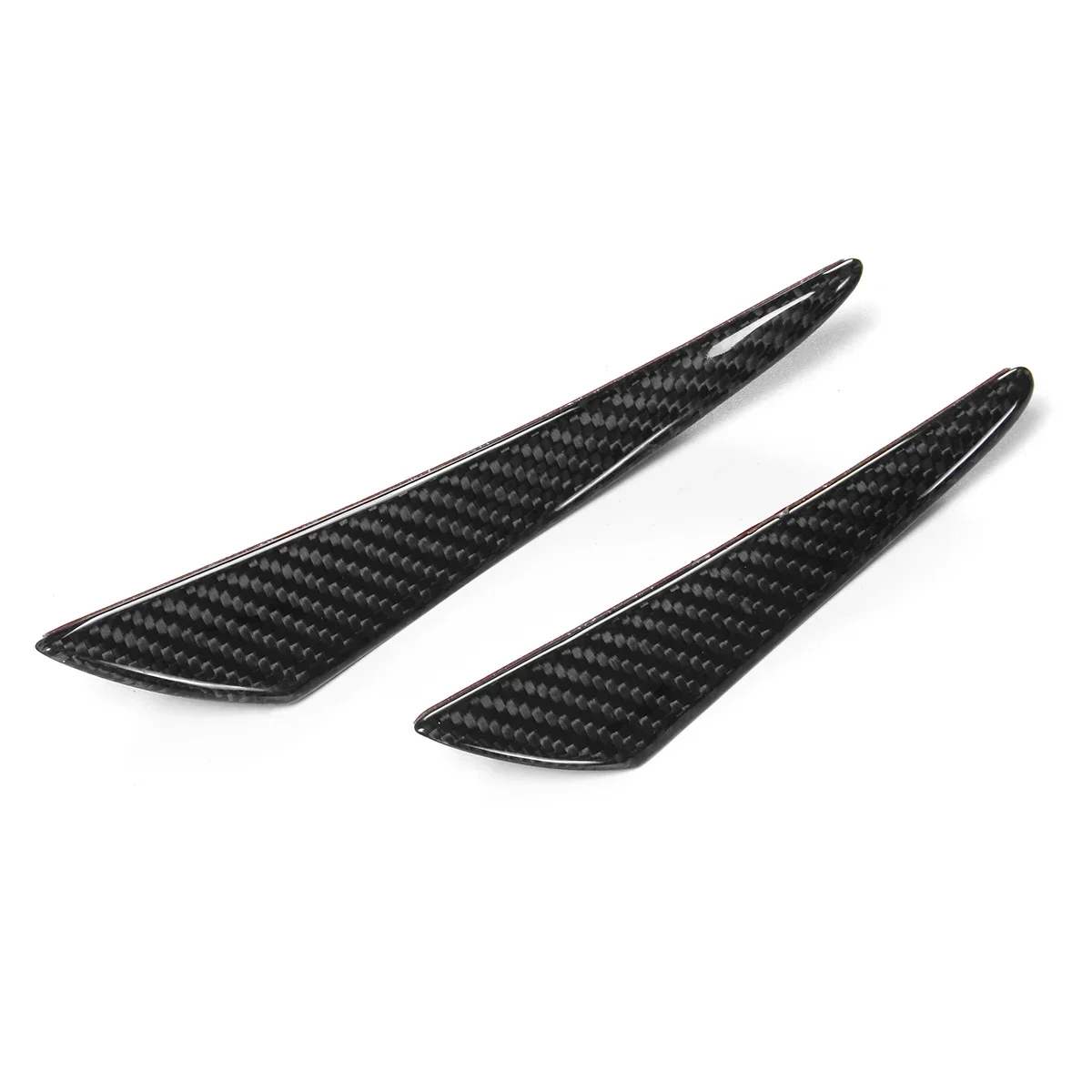 실제 탄소 섬유 자동차 사이드 핀 카나드 스포일러 카나드 스티커, BMW E90 E91 E92 E93 G20 G28 G30 E80 E81 E82 바디 키트용, 4 개