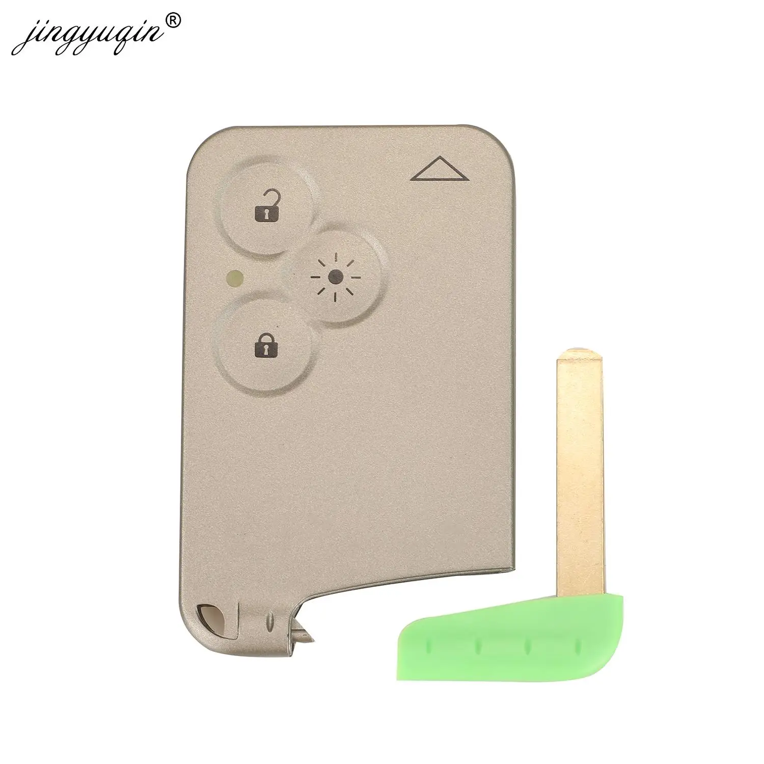 jingyuqin 2/3  Buttons Car Remote Key Card Shell Smart Card Keyless Case For Renault Laguna Espace Replacement