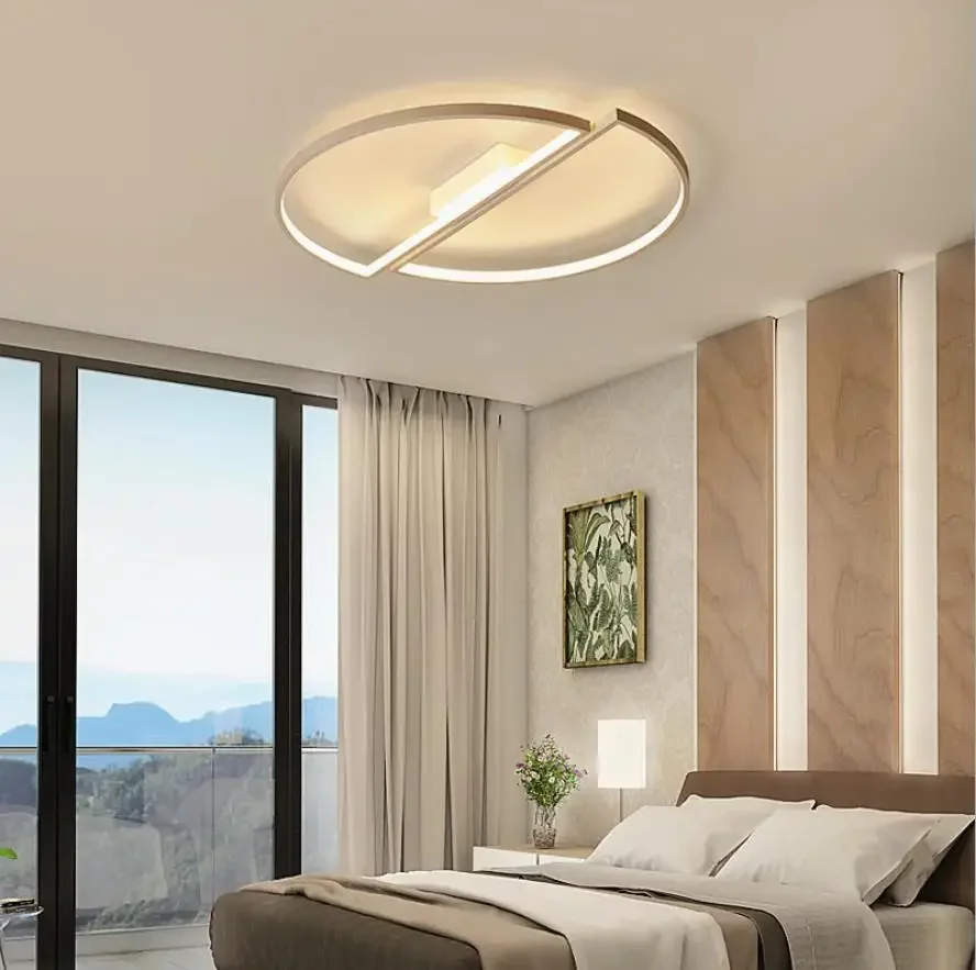 JUT Modern Led Ceiling lights For Living room dining room bedroom warm creative study personality simple round ceiling lamp