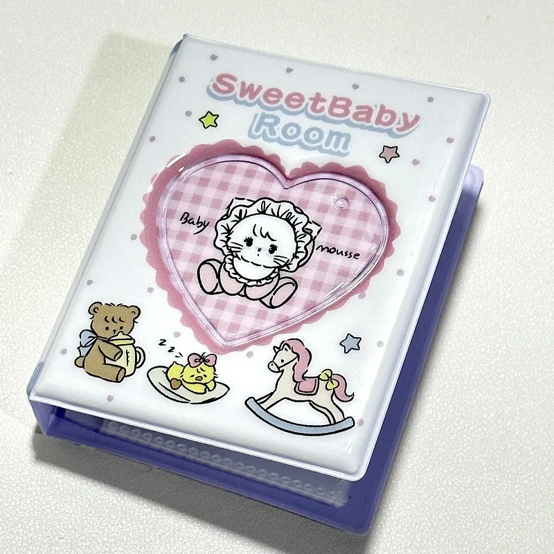 Mikko Single Palace Grid Cute Star Chasing 3-Inch Small Booklet, Shooting Lide Card Bag, Photo Storage