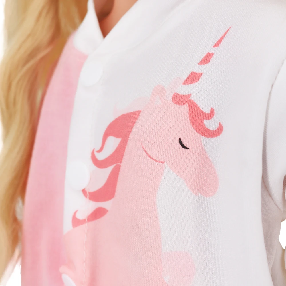 Doll Unicorn Cartoon Clothes for 17-18 Inch Doll 43cm Baby New Born Clothes 18 Inch Doll accessories Holiday And Birthday Gift
