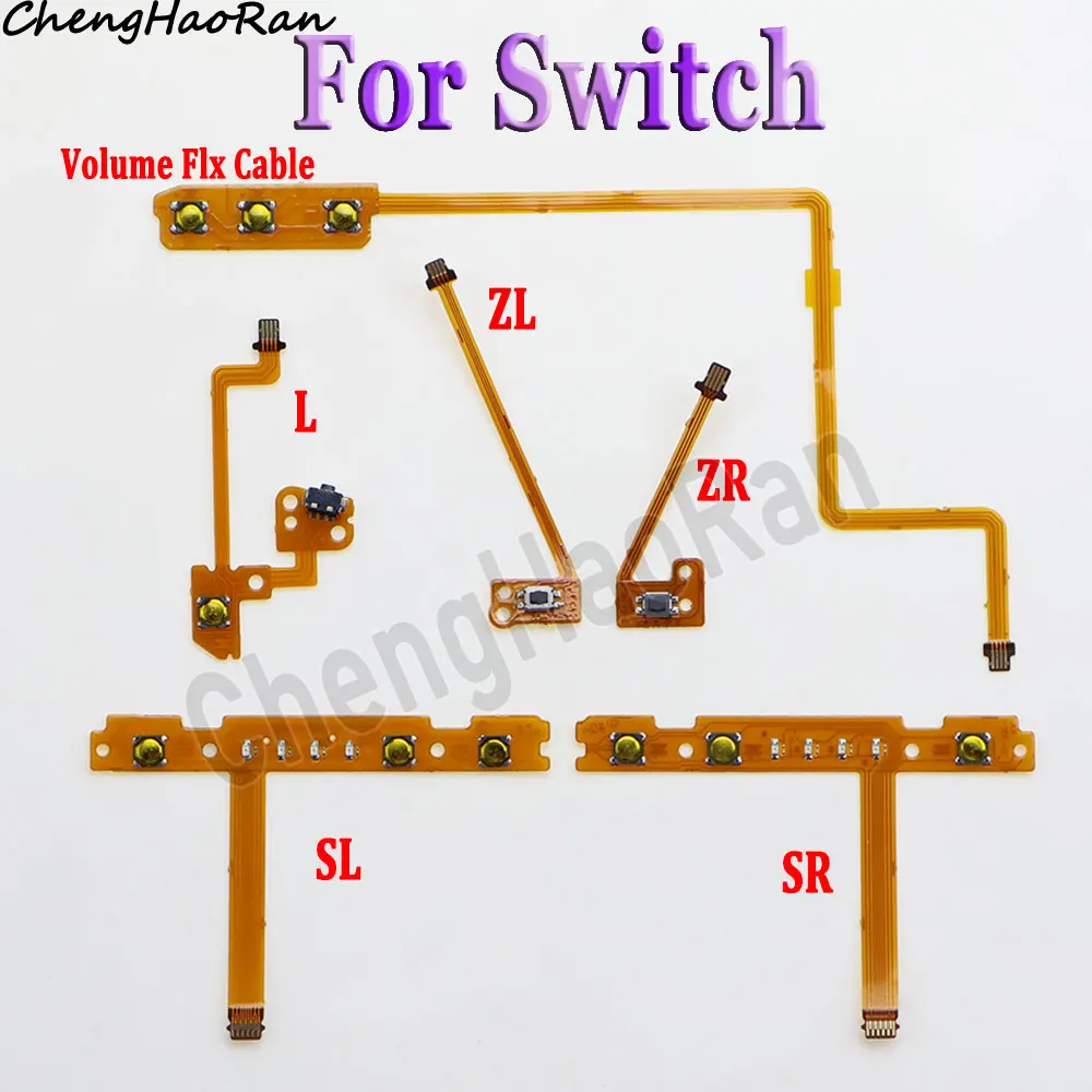 

1 Pc For Nintend Switch Joy-Con ZR ZL L SL SR Button Key Ribbon Flex Cable On Off Volume Ribbon Cable Repair Replacement Parts