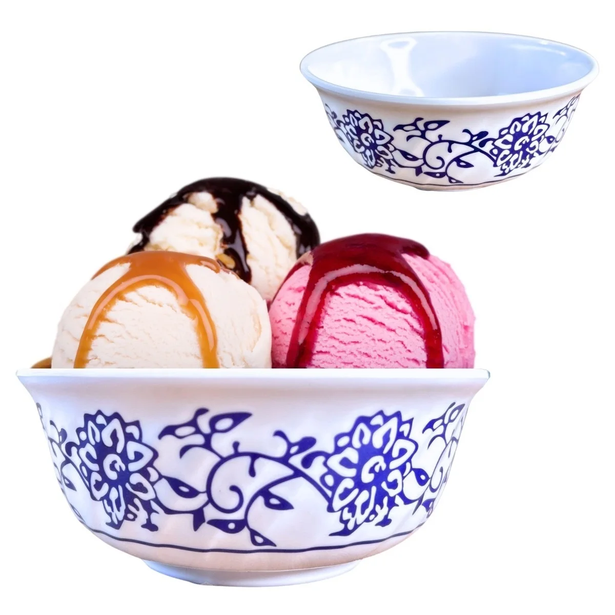 Bowl Decorated Bowl For Dessert Ice Cream 390ml