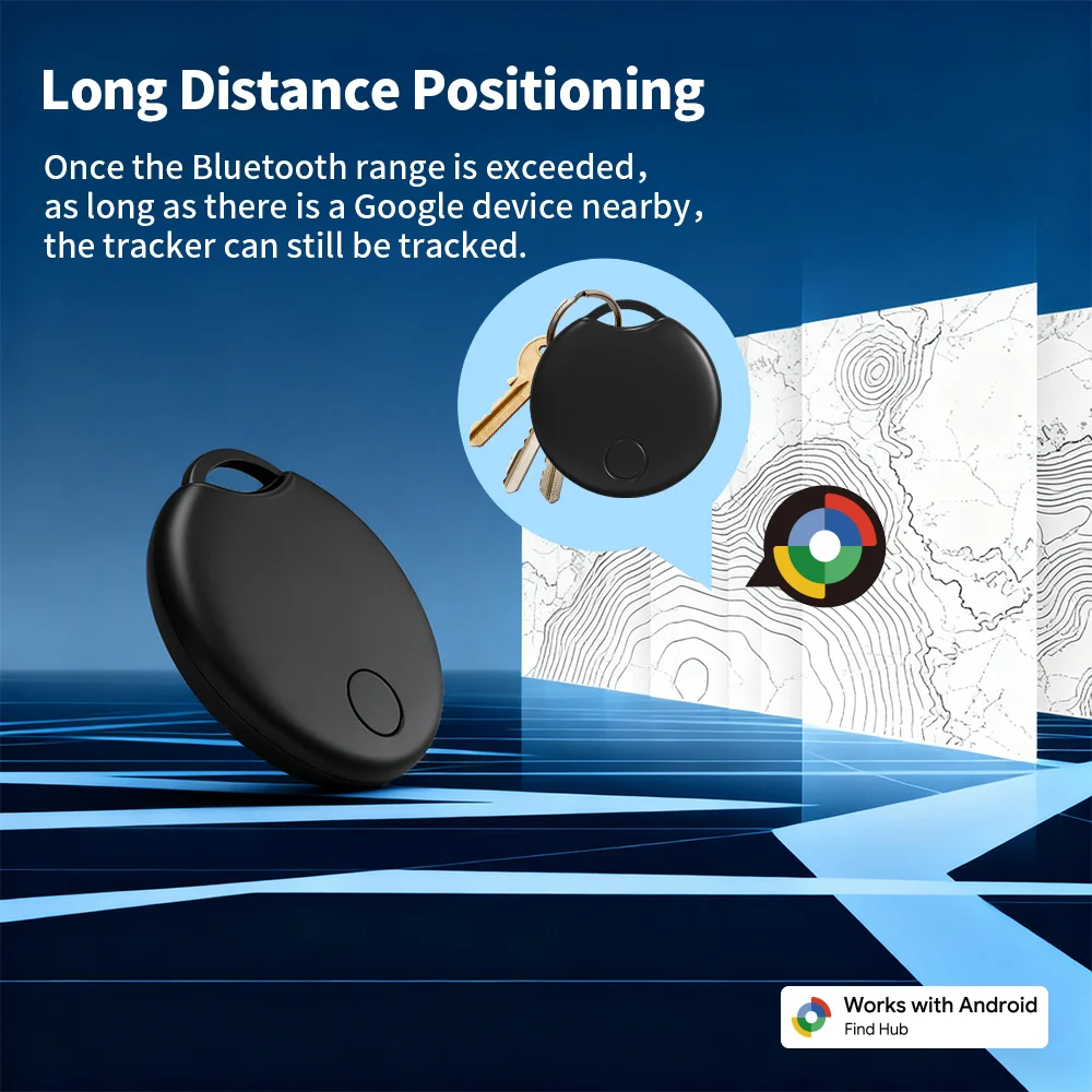 1/4 قطعة جهاز تعقب أندرويد محمول لمكافحة الضياع لتطبيق Google Find Hub لتحديد موقع العلامة الذكية لجهاز Pixel Motorola GMS Finder #4