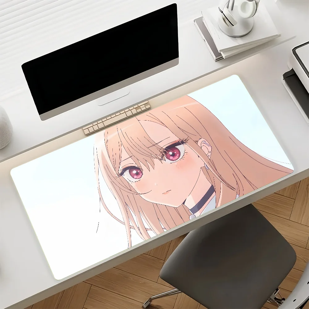 Large Gaming Mouse Pad,Anti-slip,Stitched Edges,Soft Rubber,Marin Kitagawa Gaming Deskpad For Office Desk & Home Use
