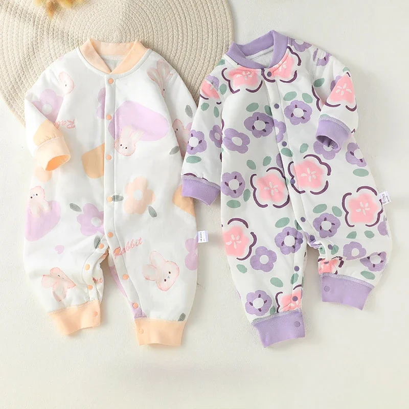 Baby Rompers Newborn Jumpsuit Carter Long-sleeved with Leggings Spring and Autumn Crawling Bodysuit & One-piece 5-day Shipping