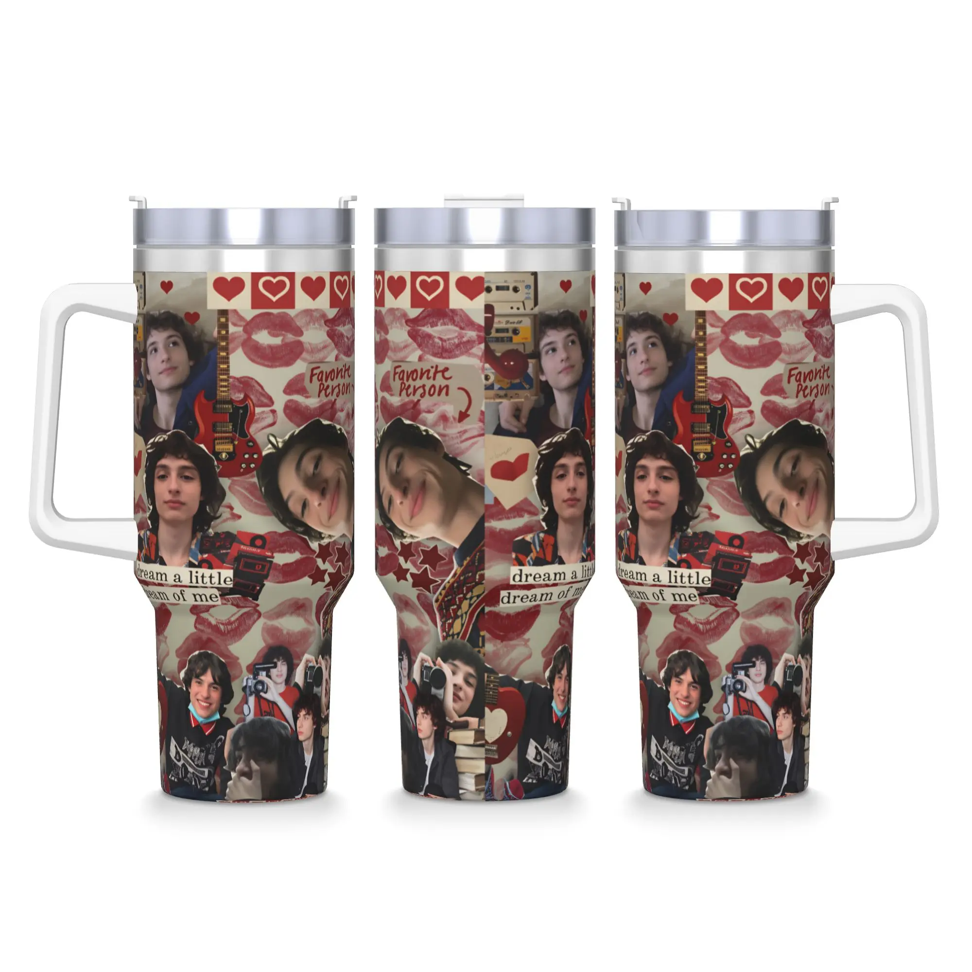 Stainless Steel Tumbler Finn Wolfhard Thermal Mug  Keep Heat Cold and Hot Mugs Cup Travelist Graphic Water Bottle