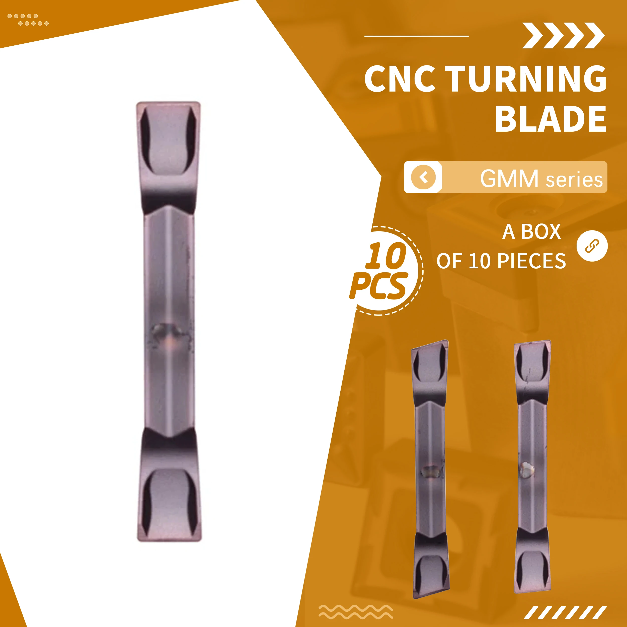 GMM Series Cutting Slot Inserts GMM1520-MT GMM2020-MT GMM3020-MT 6 ° Inclined Mouth 15 ° Inclined Mouth Deep Grooving Machining