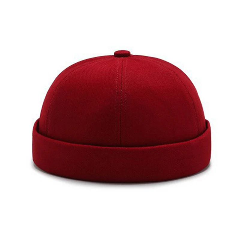 2024 New Hip Hop Beanie Skullcap Trendy Color Streetwear Portable Melon Cap Fashion Headwear Caps Elastic Panels Hip Hop Hat