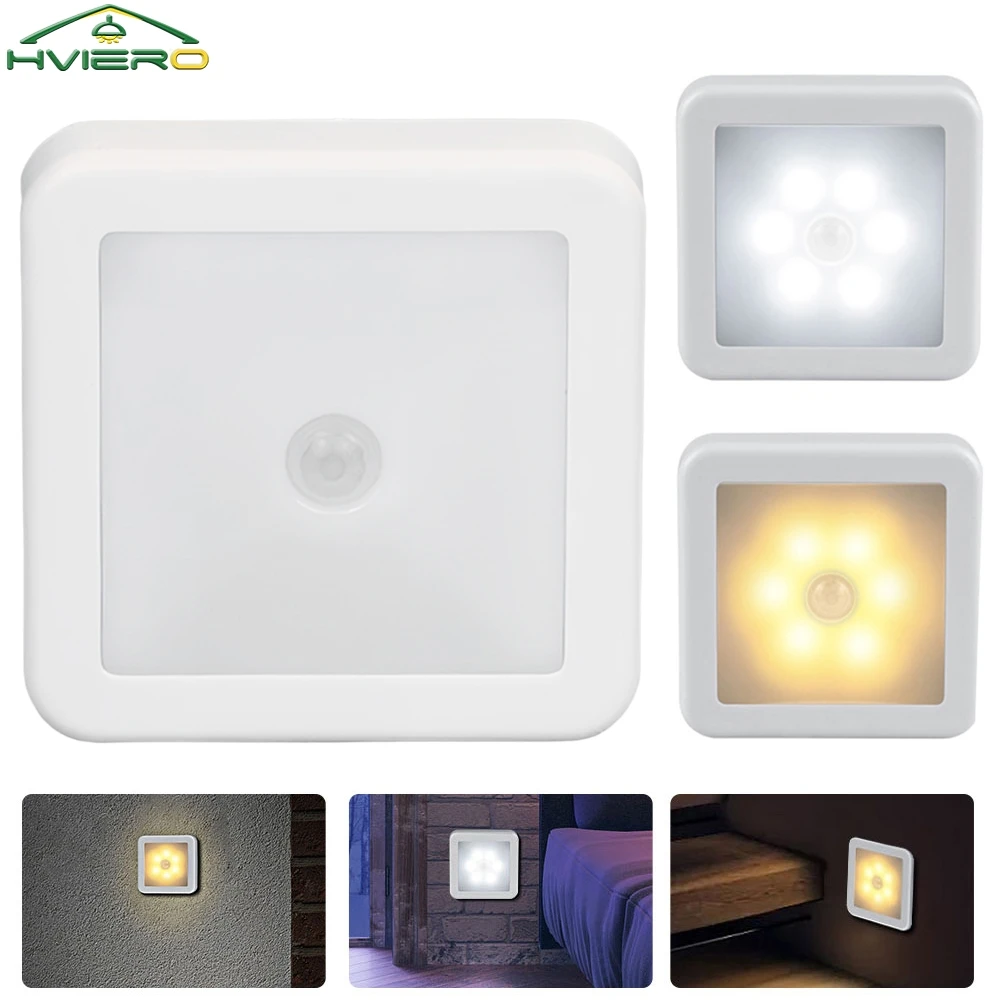 

Motion Sensor LED Night Light Smart USB Charging Battery Operated WC Bedside Lamp For Room Hallway Pathway Toilet Home Lighting
