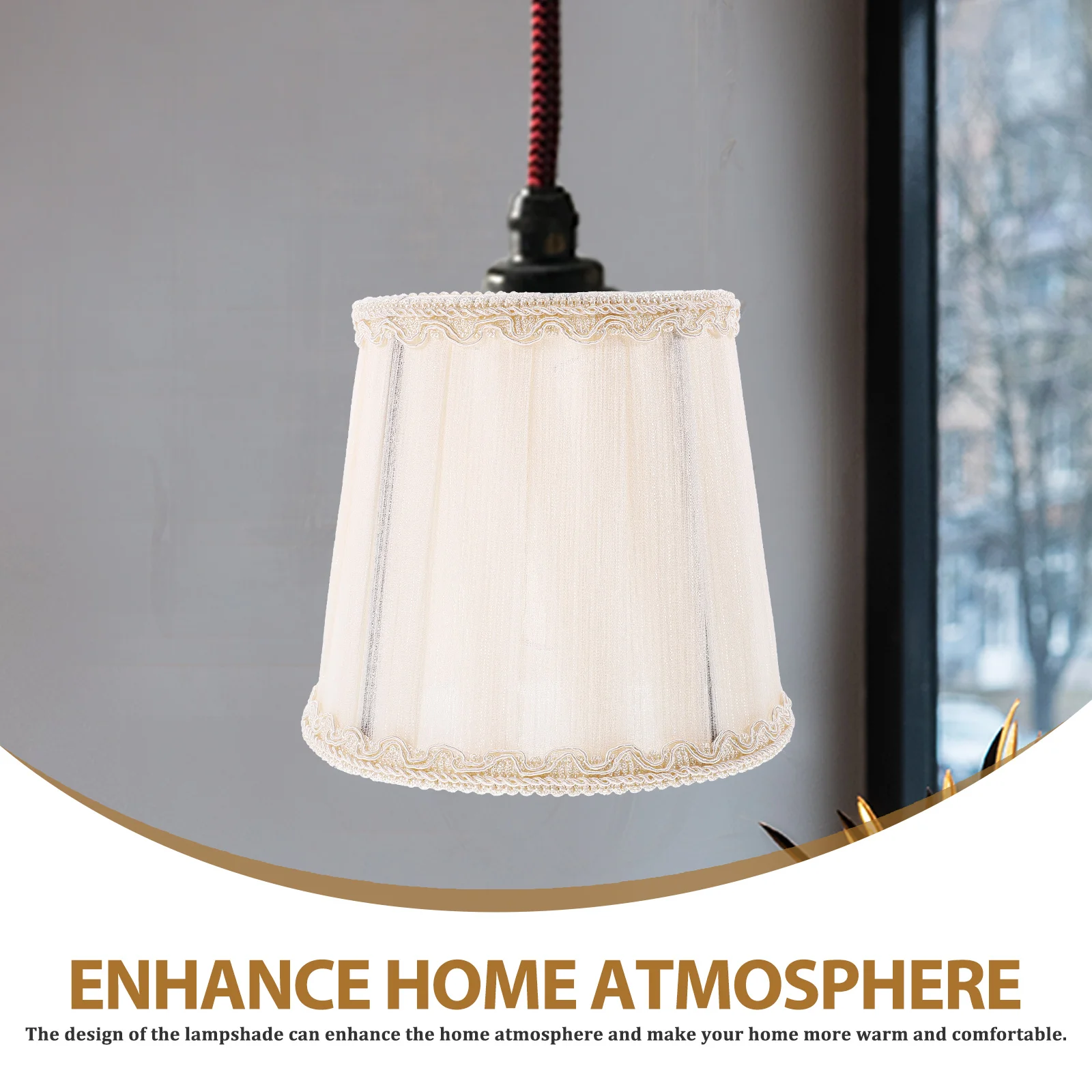 

Householddecorative Cloth Lamp Shade E14 Replacement Cover For Table Floor Lamps Small Light Cover Bedroom Living Room Modern