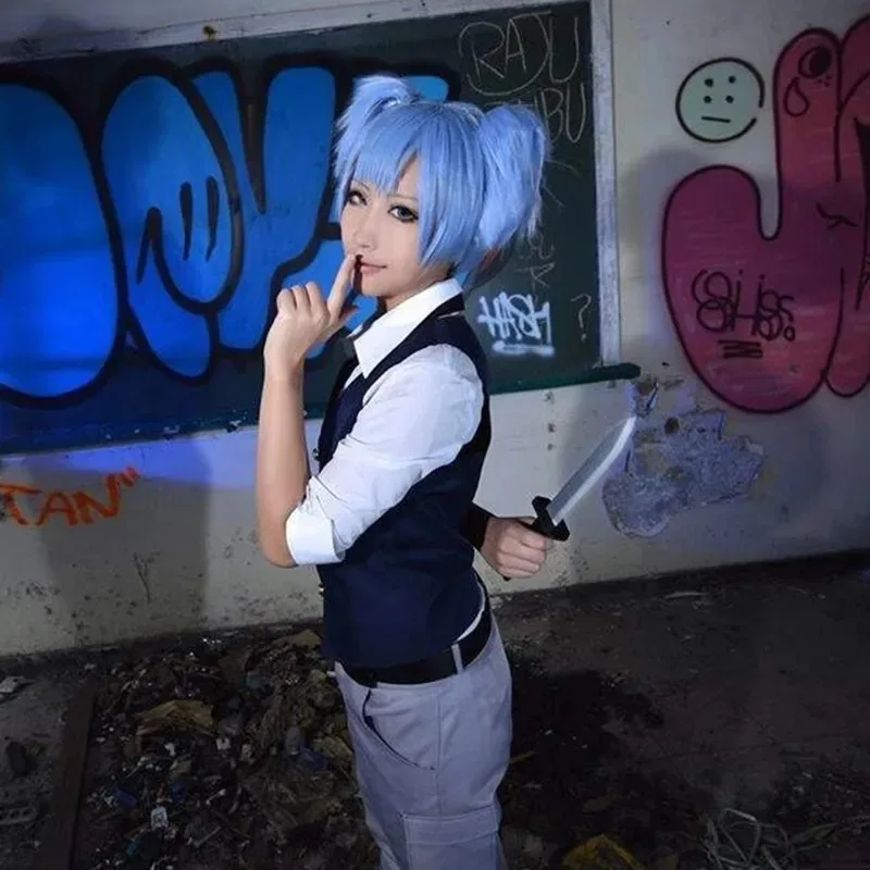 Anime Assassination Classroom Shiota Nagisa Cosplay Kostuums Stropdas Vest Halloween Kerstfeest Uniform Unisex Dagelijkse Vrije tijd