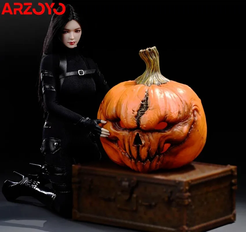 MMMTOYS M2337 10X10X11cm Halloween Pumpkin Model Soldier Accessories Props Fit 1/6 Soldier Action Figure Body Dolls