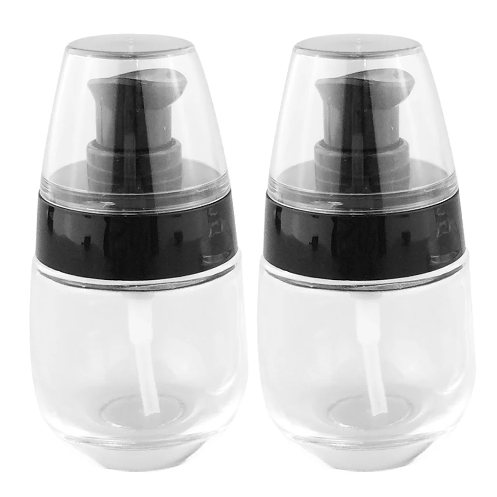 

2 PCS Portable Dispenser Storage Containers Travel for Toiletries Refillable Bottles Pump Holder