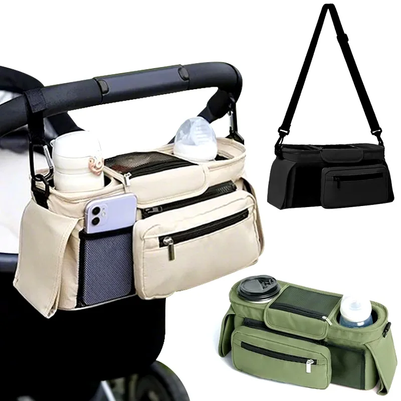 

Baby Stroller Storage Large Capacity Travel Hanging Bag Mummy Bag Phone Bottle Holder Pram Diaper Bags Baby Stroller Accessories