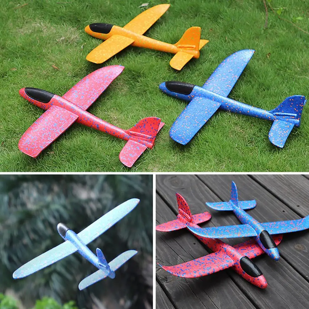 

Foam Throwing Plane Glider Hand Throw Flying Airplane EPP Bubble Planes Outdoor Launch Kids Toys For Children Boys Gift