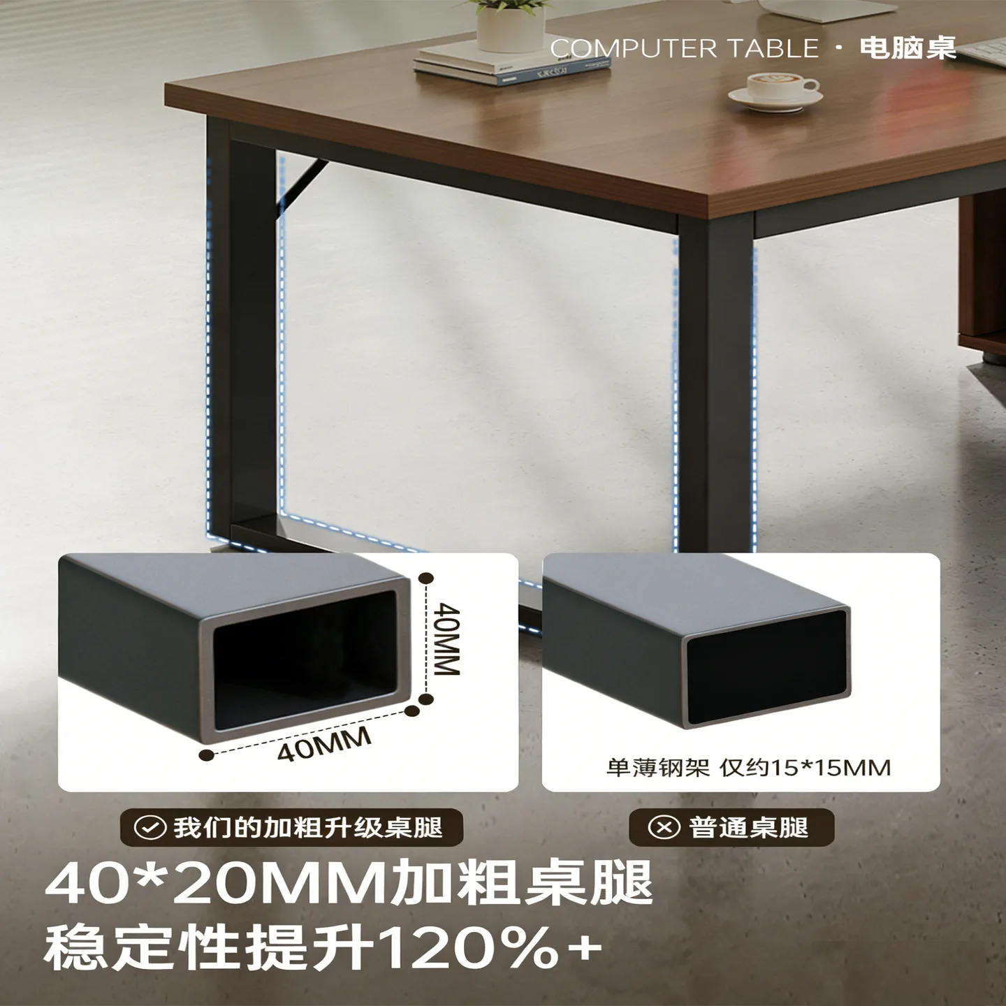 Desk boss table staff seat single double table and chair combination desktop with drawers computer table
